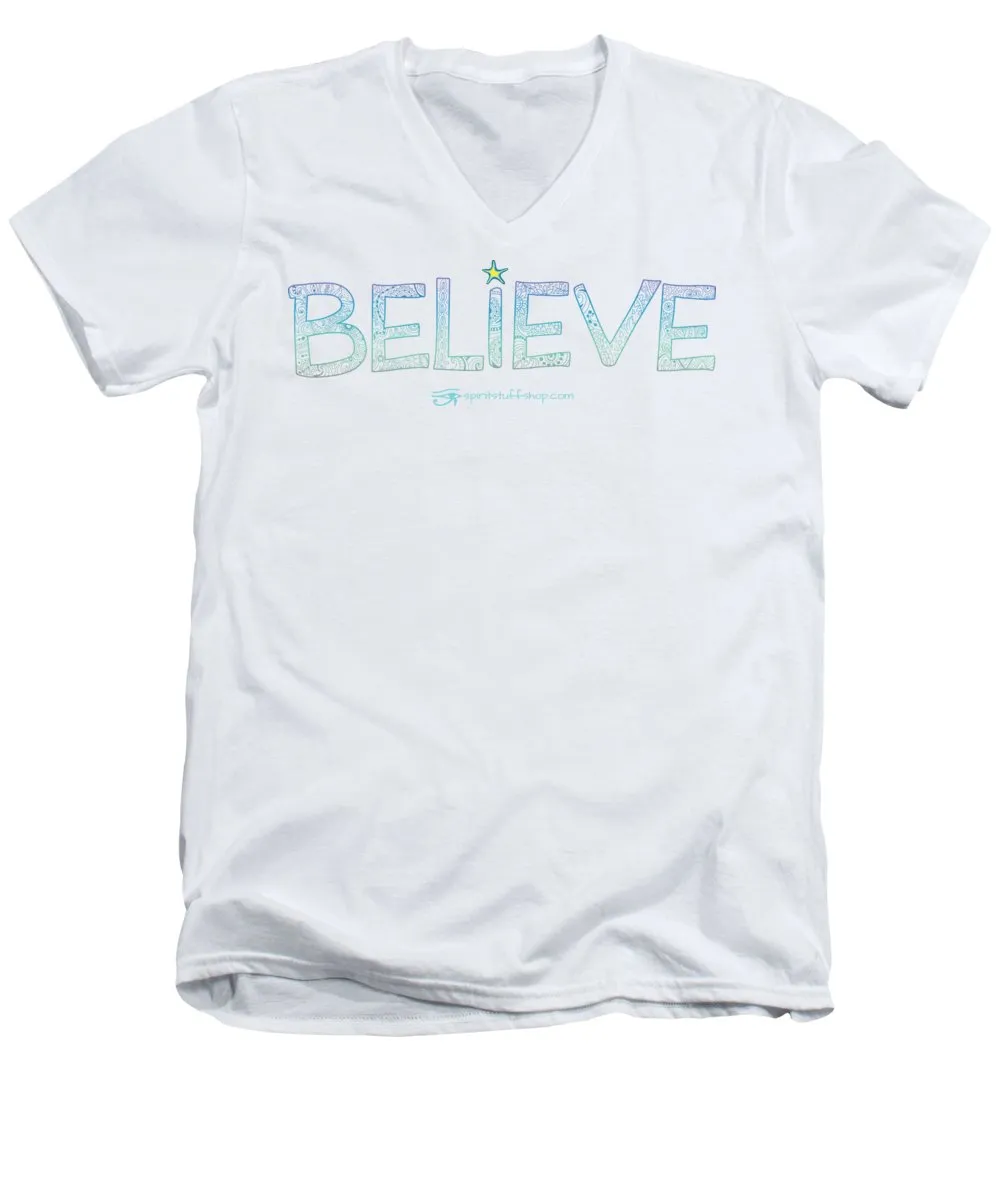 Believe - Men's V-Neck T-Shirt