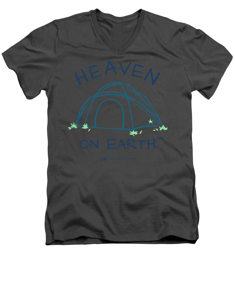 Camping/tent Heaven On Earth - Men's V-Neck T-Shirt