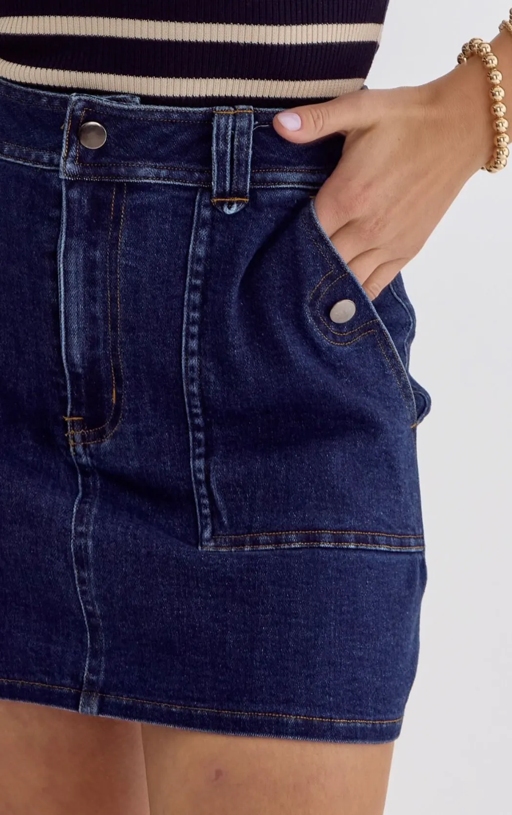 Denim Skirt {Dark Denim}