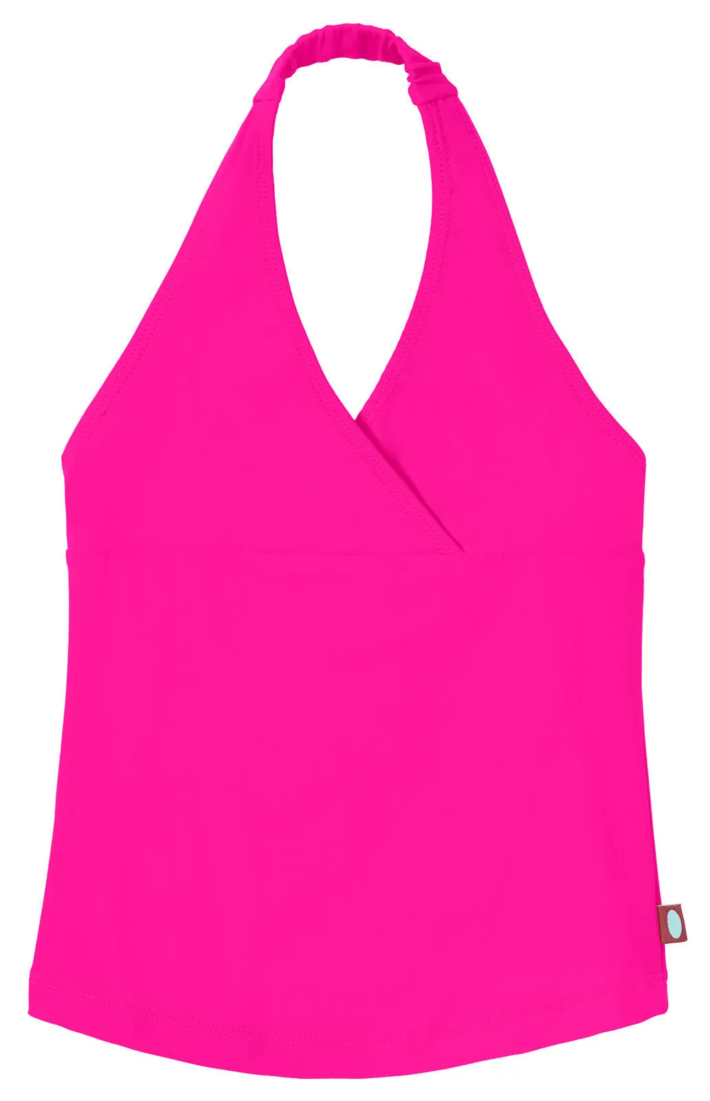 Girls UPF 50  Swim Halter Top | Hot Pink