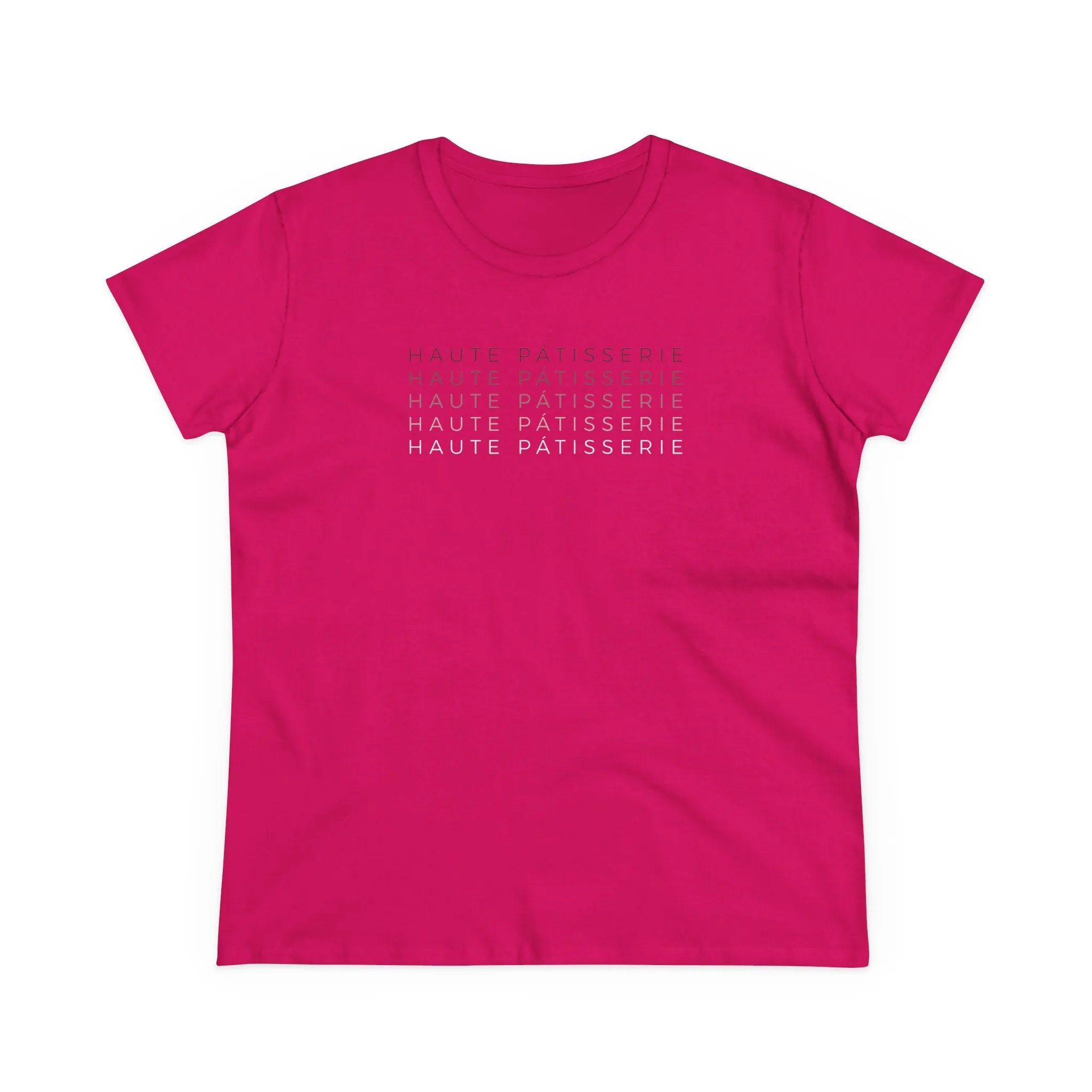 Haute Pâtisserie Stacked Women's Cotton Tee – Soft & Stylish