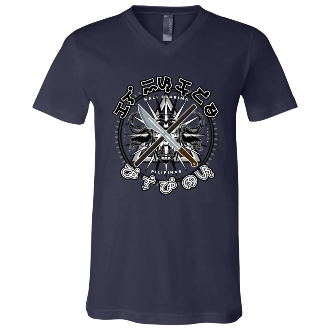 Kali Eskrima Pilipinas Unisex Jersey V-Neck T-Shirt
