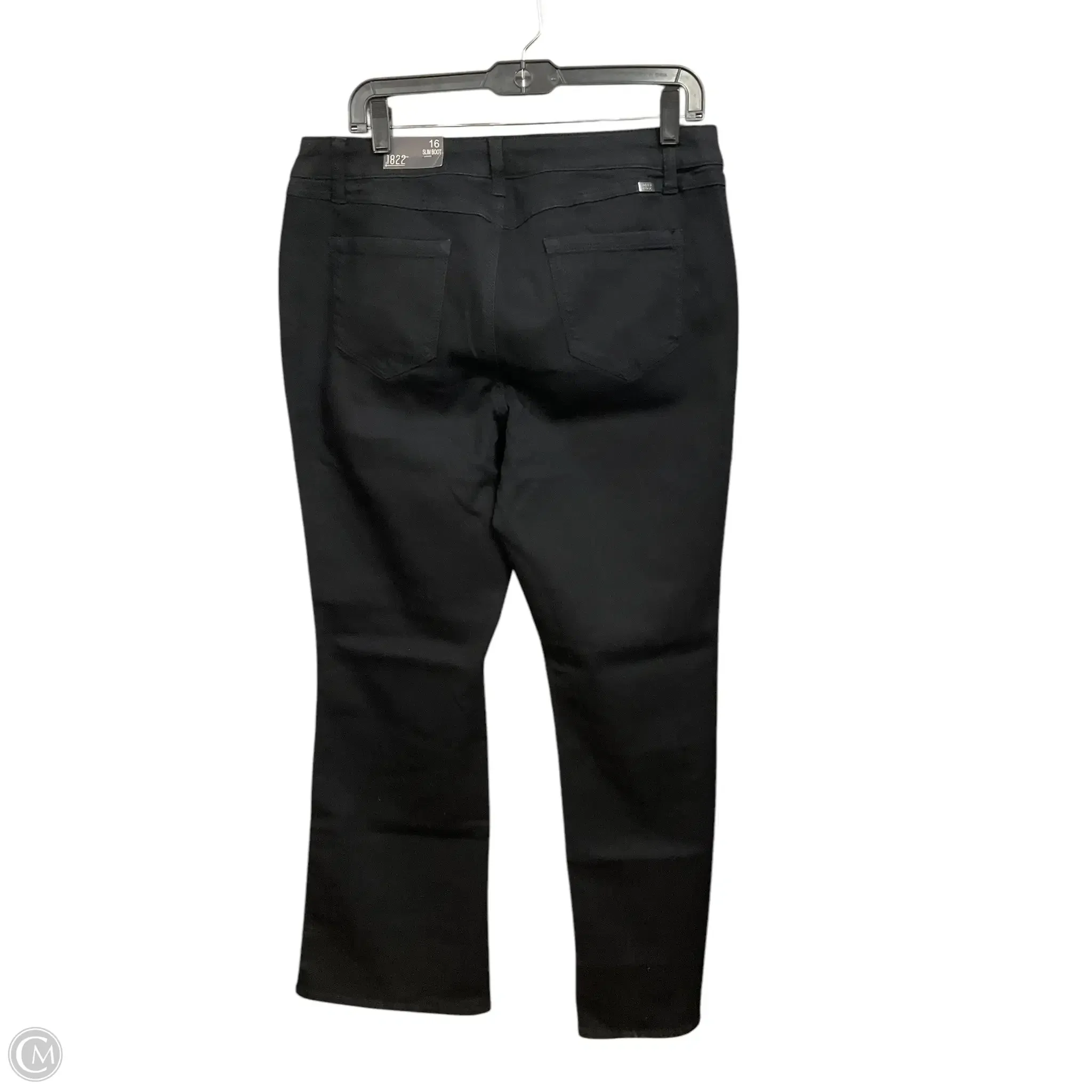 Pants Wide Leg By 1822 Denim In Black, Size: 16