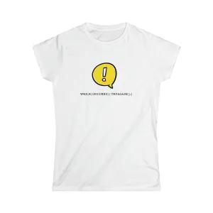 "Succeed" White Custom T-Shirt for Women  | Art by Noa Bar Lev