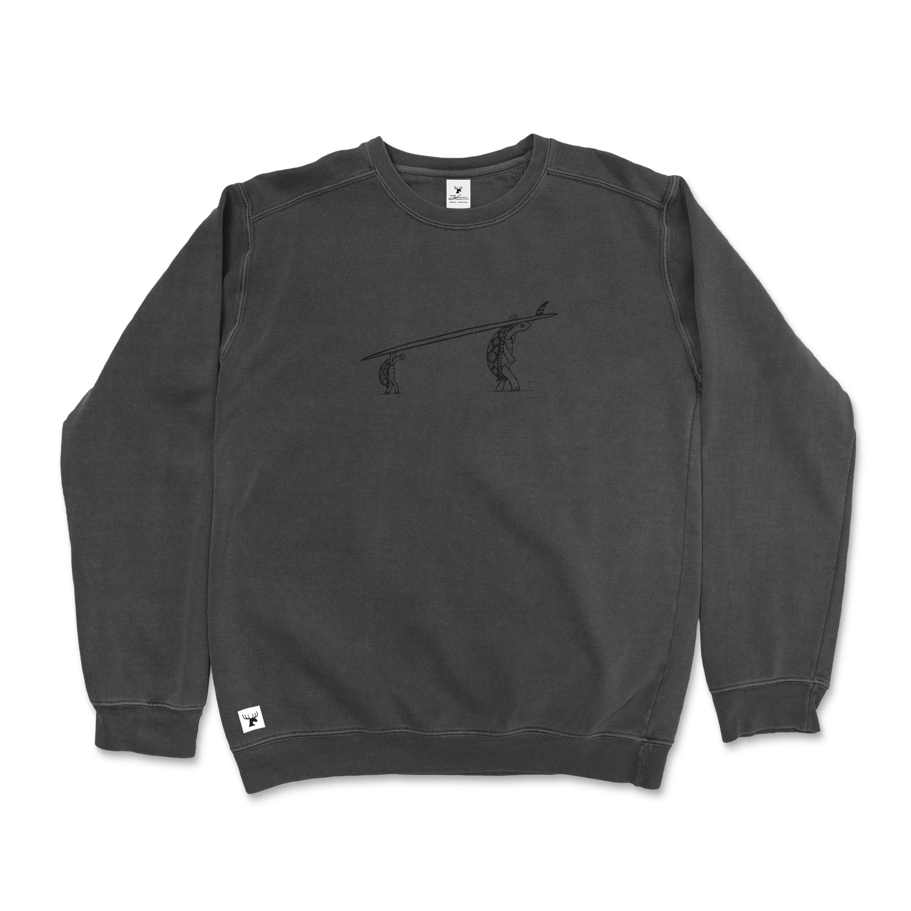 Surf Tripping Turtles Pigment Dyed Unisex Sweatshirt