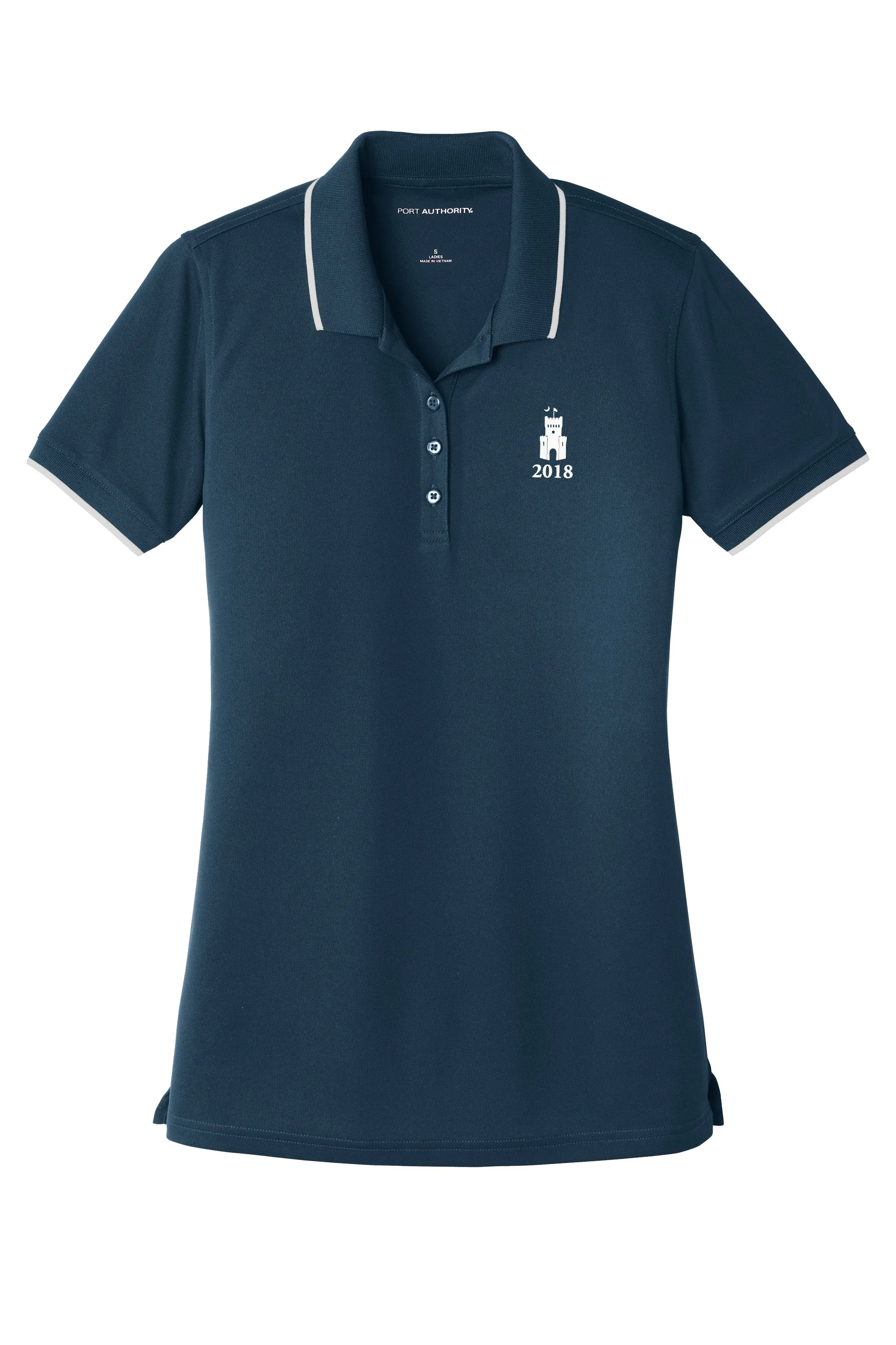 The Citadel, Class Of 2018, Barracks,  Ladies Dry Zone® UV Micro-Mesh Tipped Polo